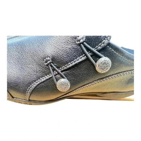 Taos Women’s Encore Flats Size 9 Black Genuine Leather Preowned Great Condition - Picture 5 of 11